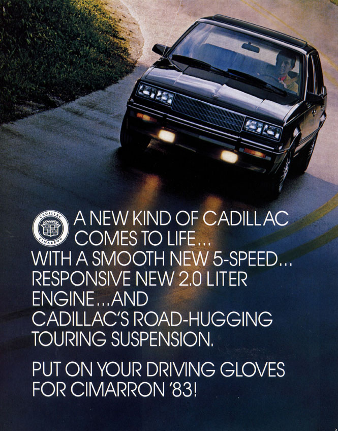 1983 Cadillac Cimmaron Brochure Page 4